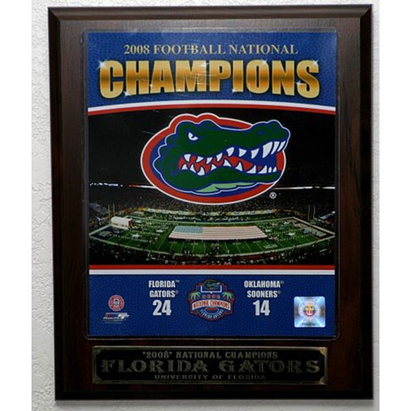 2009 University of Florida Gators National Champions Picture Plaque