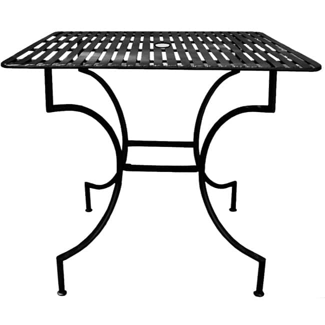 Iron Patio Table with Umbrella Hole