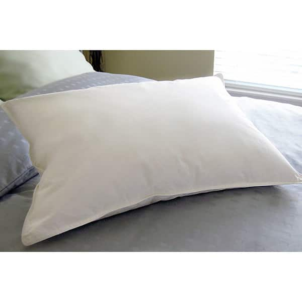 Firm 700 Fill Power Luxury White Duck Down Bed Pillow - King - White