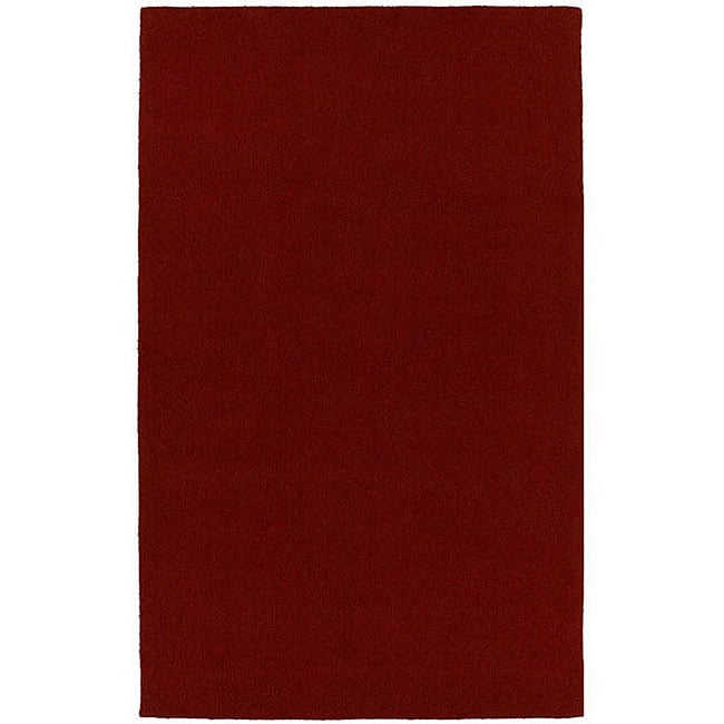 Hard twist Red Wool Rug (5 X 8) (redPattern solidMeasures 1 inch thickTip We recommend the use of a non skid pad to keep the rug in place on smooth surfaces.All rug sizes are approximate. Due to the difference of monitor colors, some rug colors may vary