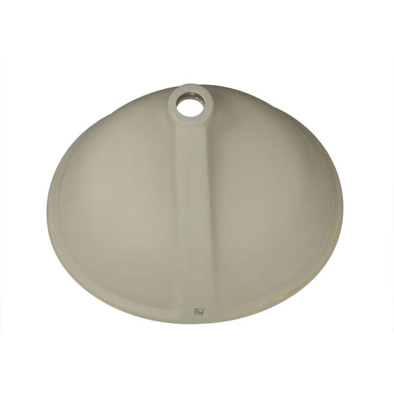 Oval White 17x14-inch Undermount Vanity Sink