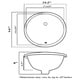 preview thumbnail 4 of 6, Oval White 17x14-inch Undermount Vanity Sink