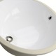 preview thumbnail 3 of 6, Oval White 17x14-inch Undermount Vanity Sink