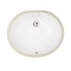 preview thumbnail 2 of 6, Oval White 17x14-inch Undermount Vanity Sink