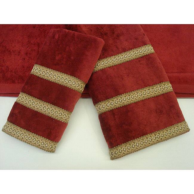 Sherry Kline Triple Row Fancy Gimp 3-piece Towel Set