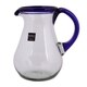 preview thumbnail 7 of 5, NOVICA Glass Blue Grace Pitcher - 9.75*7.75