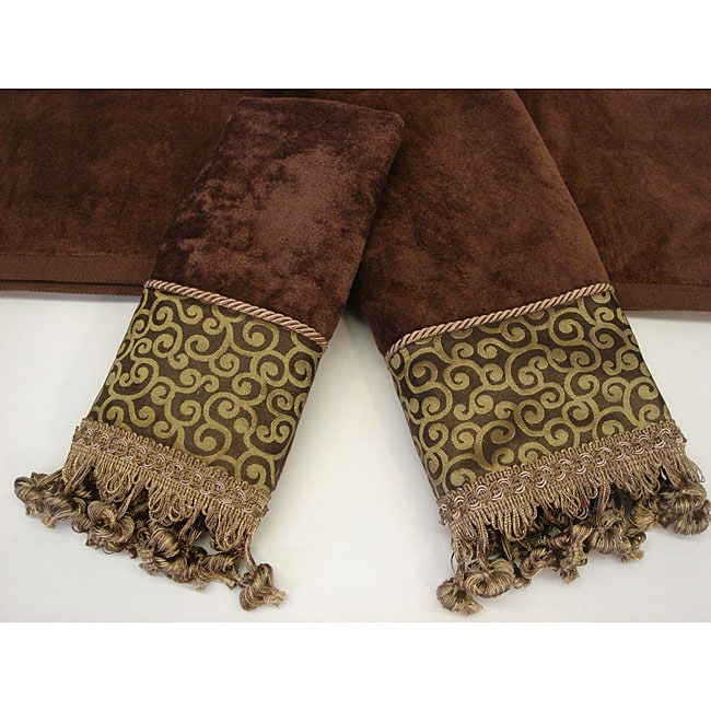 Shop Sherry Kline Waldorf Swirl Decorative 3piece Towel Set Free Shipping On Orders Over 45