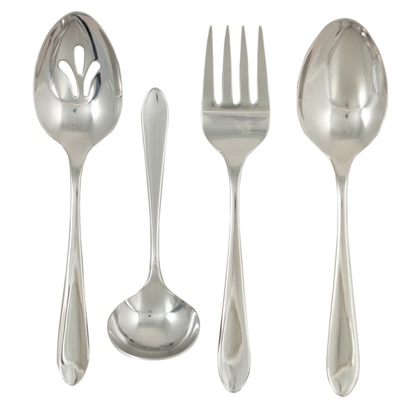 Ginkgo Linden 4 piece Hostess Set Ginkgo Serving Sets