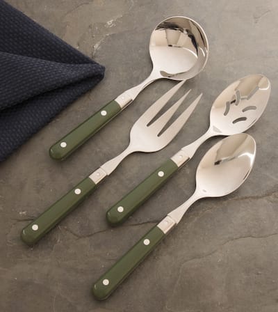 Le Prix Moss Green 4-piece Hostess Set