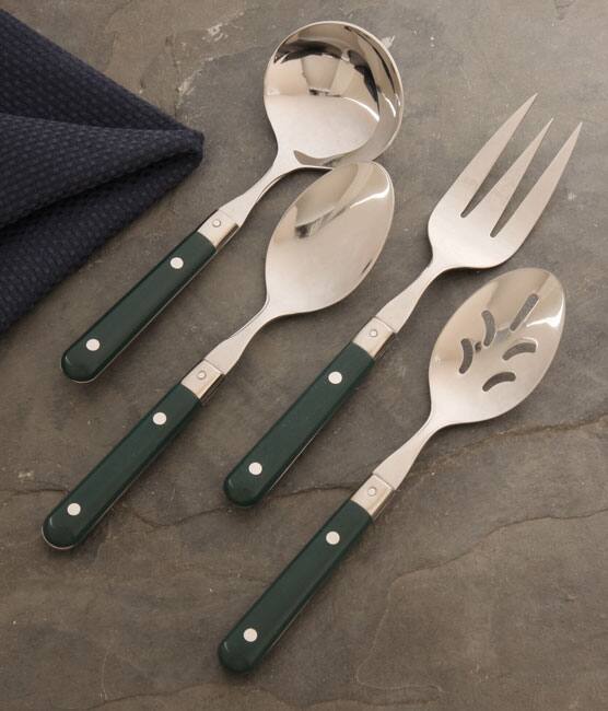 Le Prix Green 4-piece Hostess Set