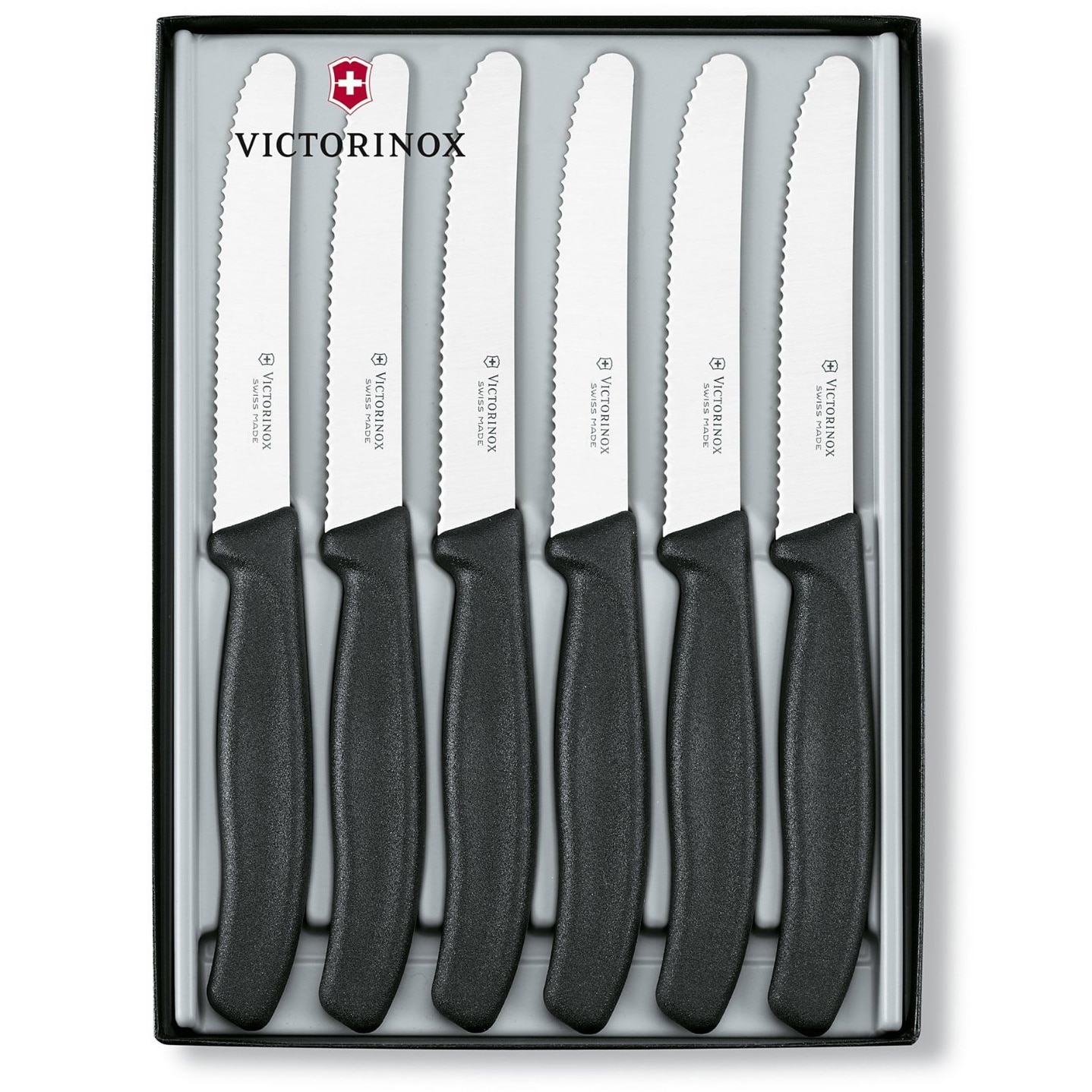 Victorinox Swiss Classic 4-Piece 4.5 Serrated Round Steak Knife Set