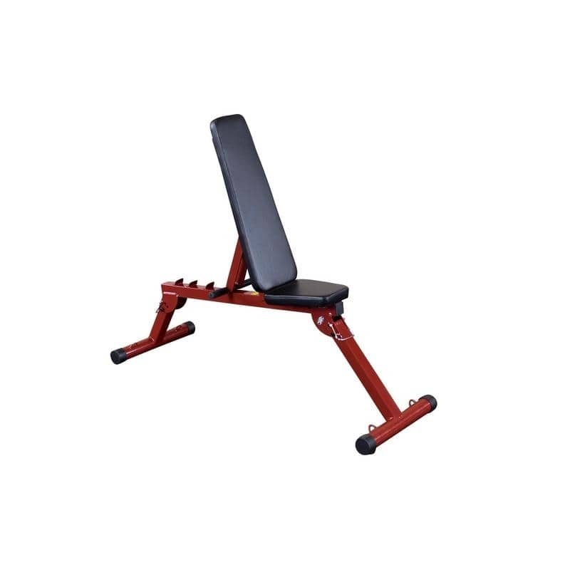 Best Fitness BFFID10 Adjustable Folding Bench - Black/Red