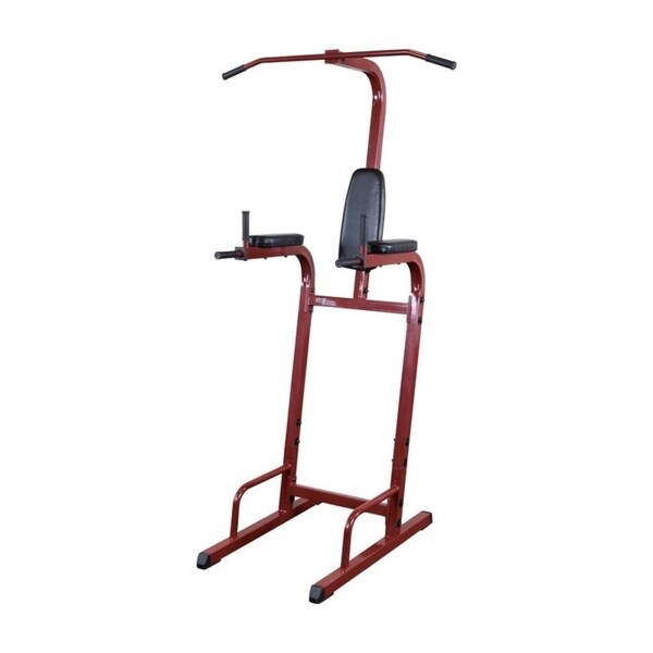 Shop Best Fitness BFVK10 Vertical Knee Raise/ Chin Dip Station Black/Red Free Shipping Today