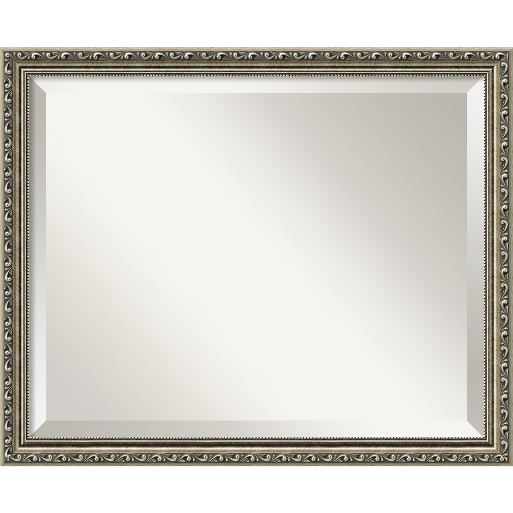 Amanti Art Silver Parisian Medium Wall Mirror Silver Size Medium