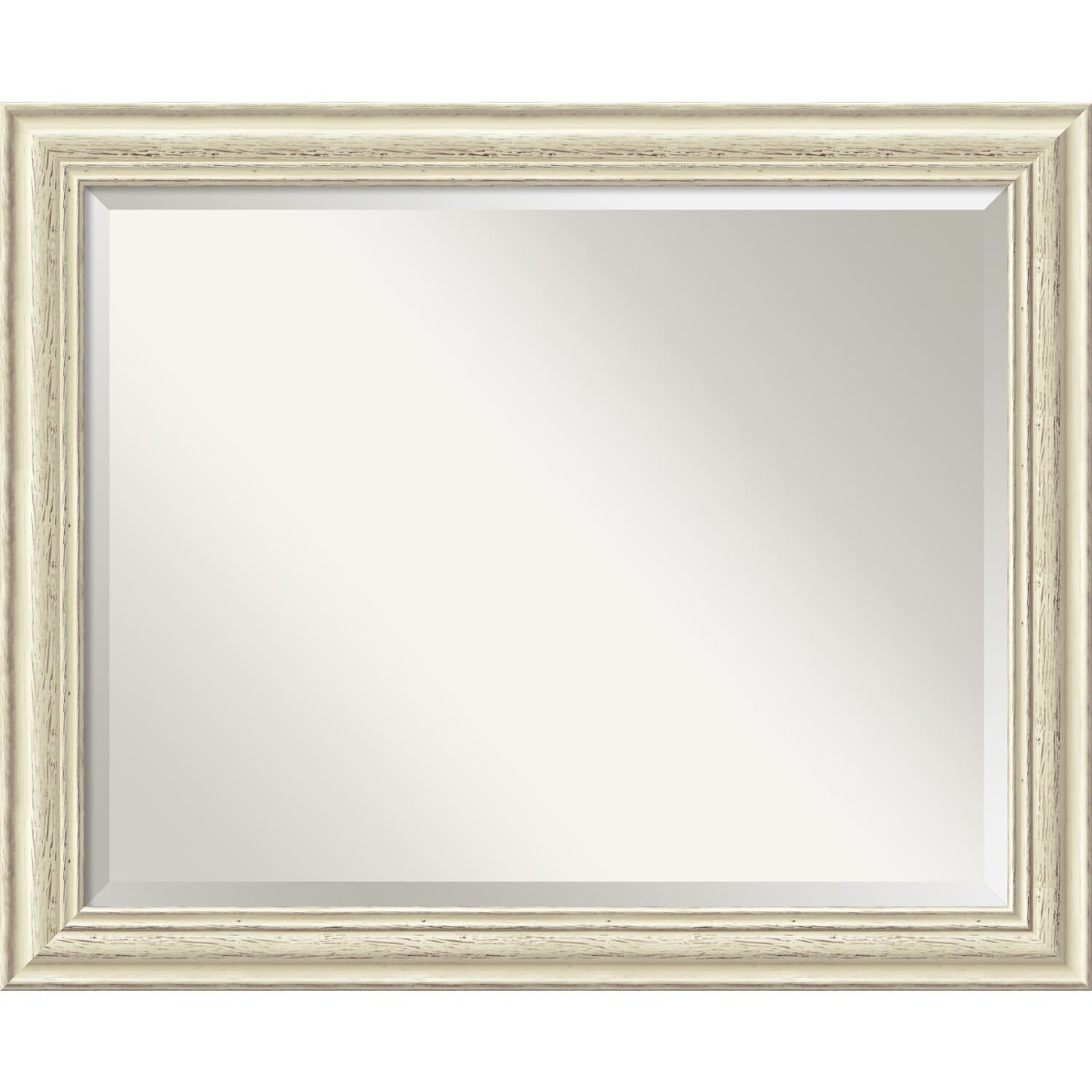 Large Country Whitewash Wall Mirror