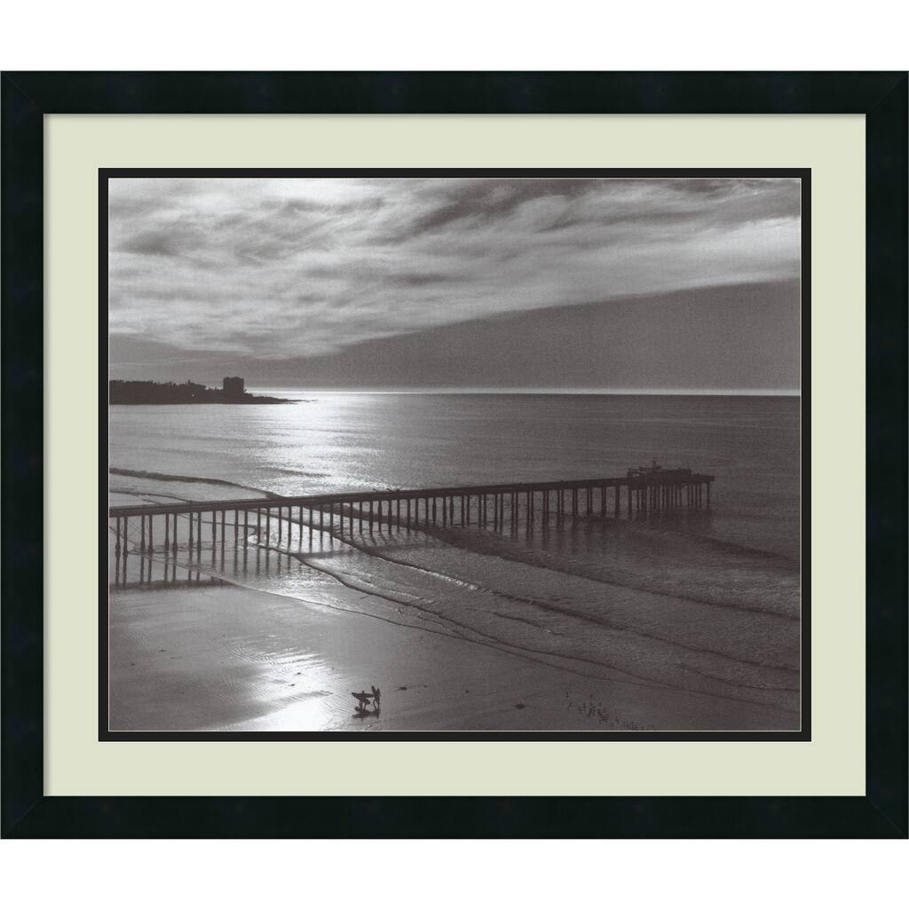 Ansel Adams The Scripps Pier, 1966 Fiat Lux Framed Art Print