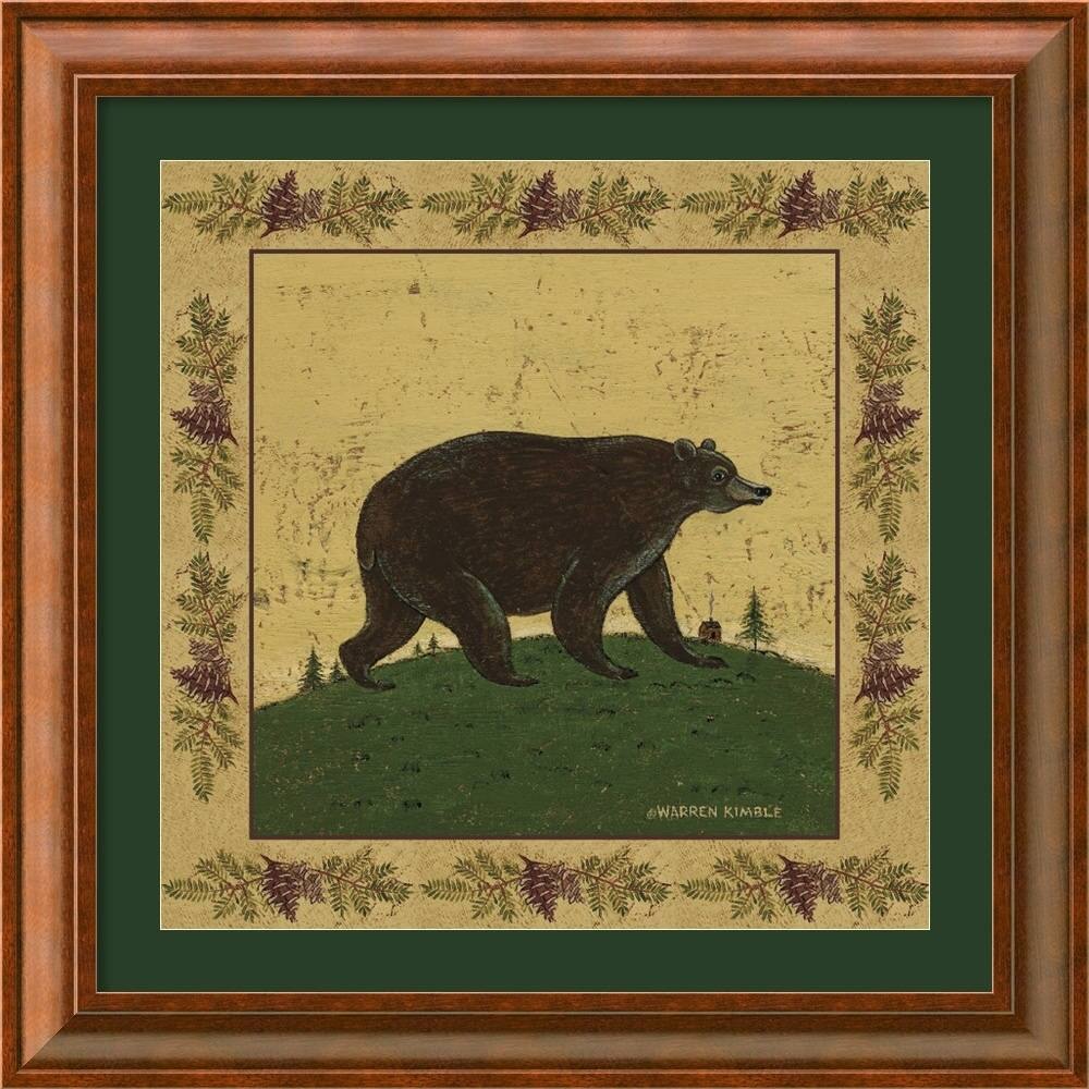 Warren Kimble 'Folk Bear' Framed Art Print