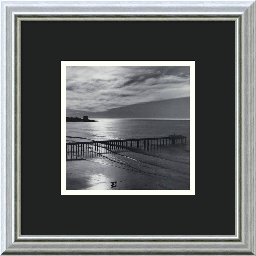 Ansel Adams The Scripps Pier, 1966 Fiat Lux Framed Art Print