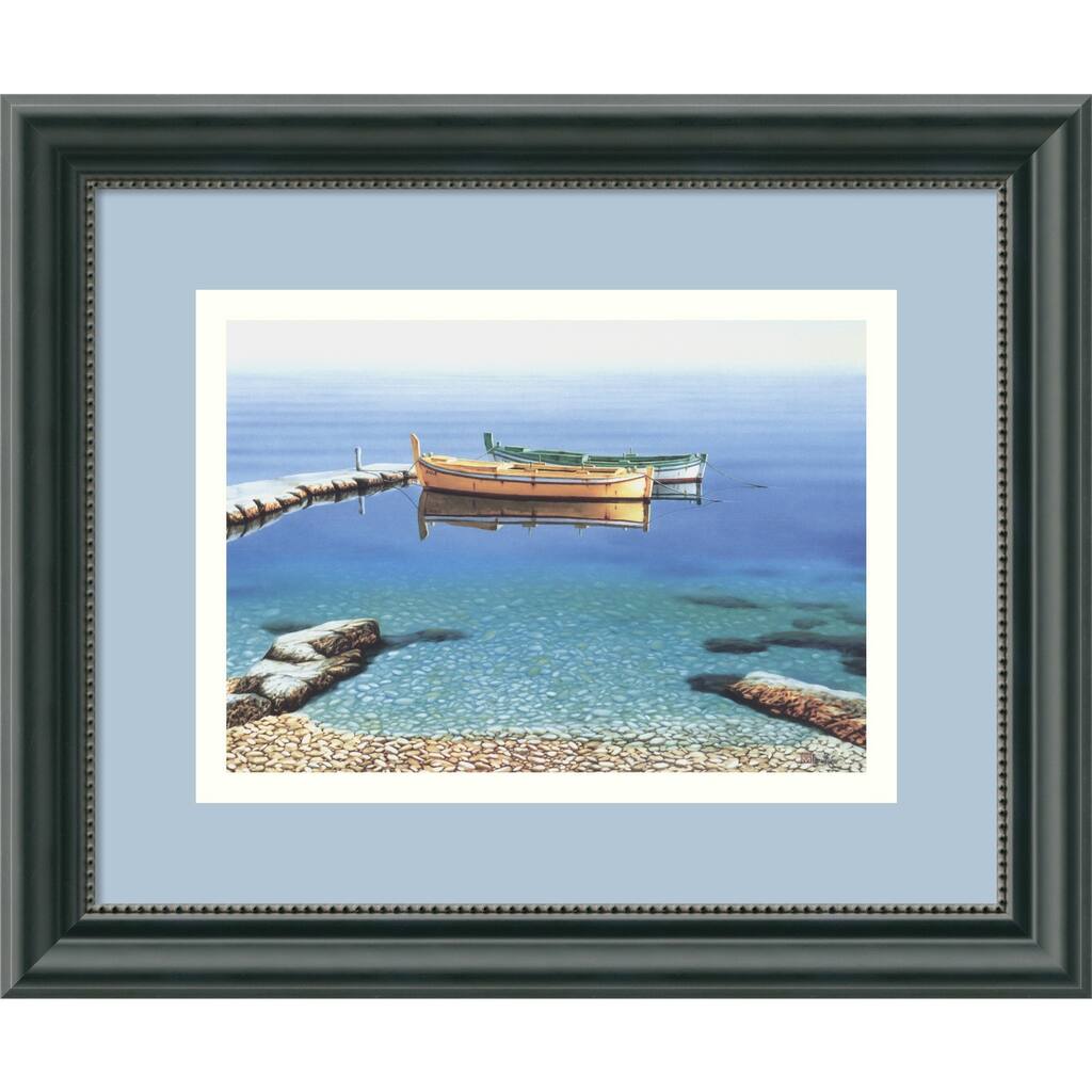 Framed Art Print 'Peaceful Morning' by Frane Mlinar 12 x 10-inch