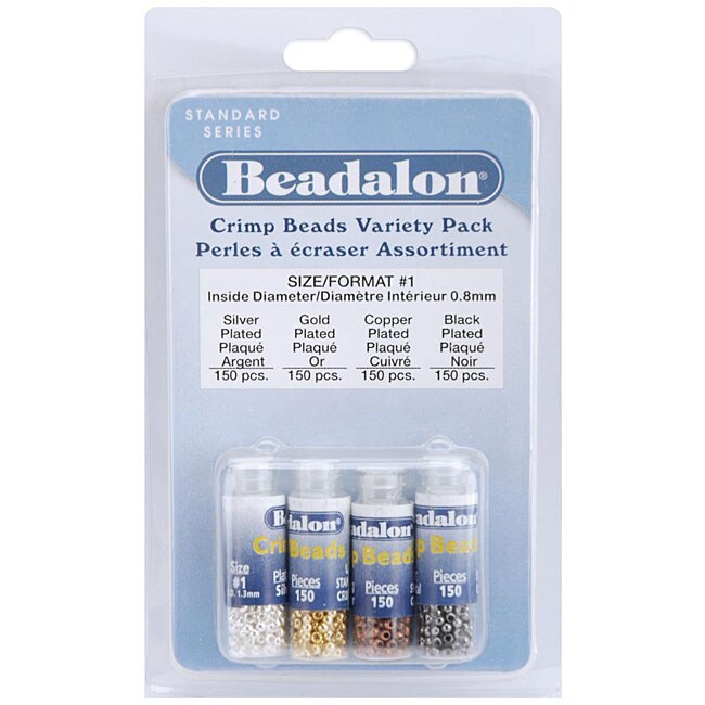 Beadalon Crimp Beads Variety Pack (case Of 600)