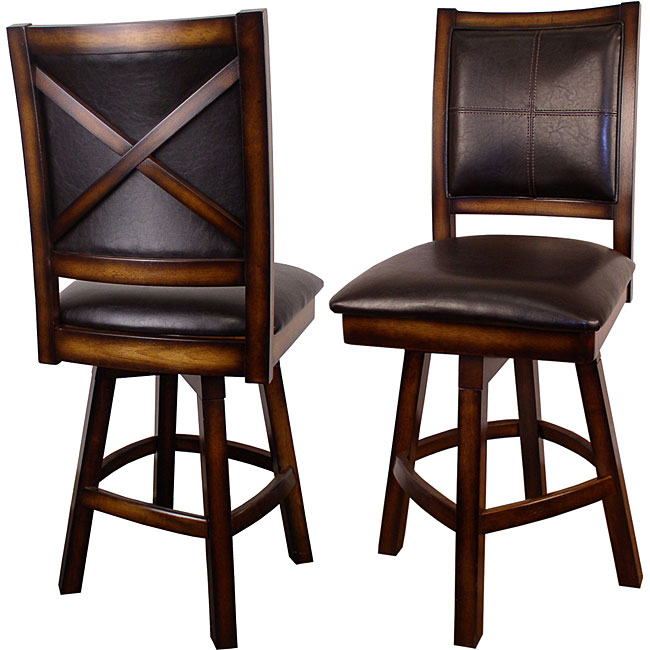 Shop X-back Swivel Counter Stools (Set of 2) - Free ...