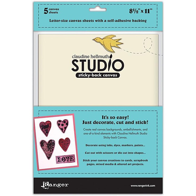 RangerInk Claudine Hellmuth Studio Sticky Back Canvas (Pack of 5)