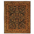 Safavieh Handmade Exquisite Blue/ Gold Wool Rug (9'6 x 13'6)