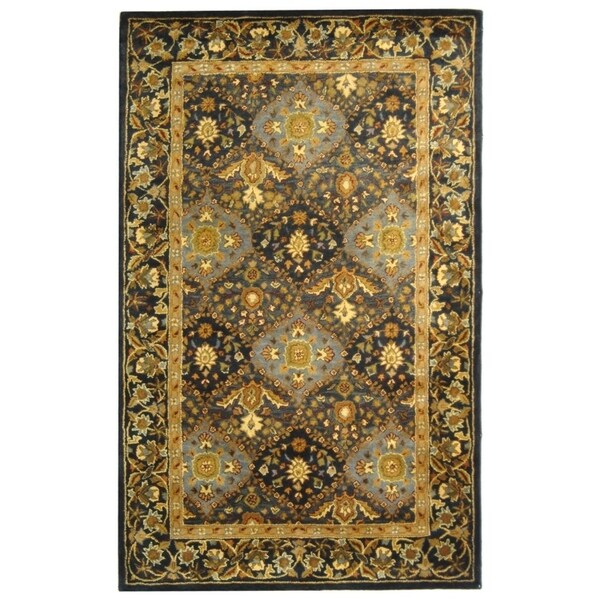 Safavieh Handmade Tabriz Blue Wool Rug - 8'3" x 11'