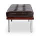 preview thumbnail 4 of 5, Strick & Bolton Andalucia Brown Leather and Walnut Wood Bench