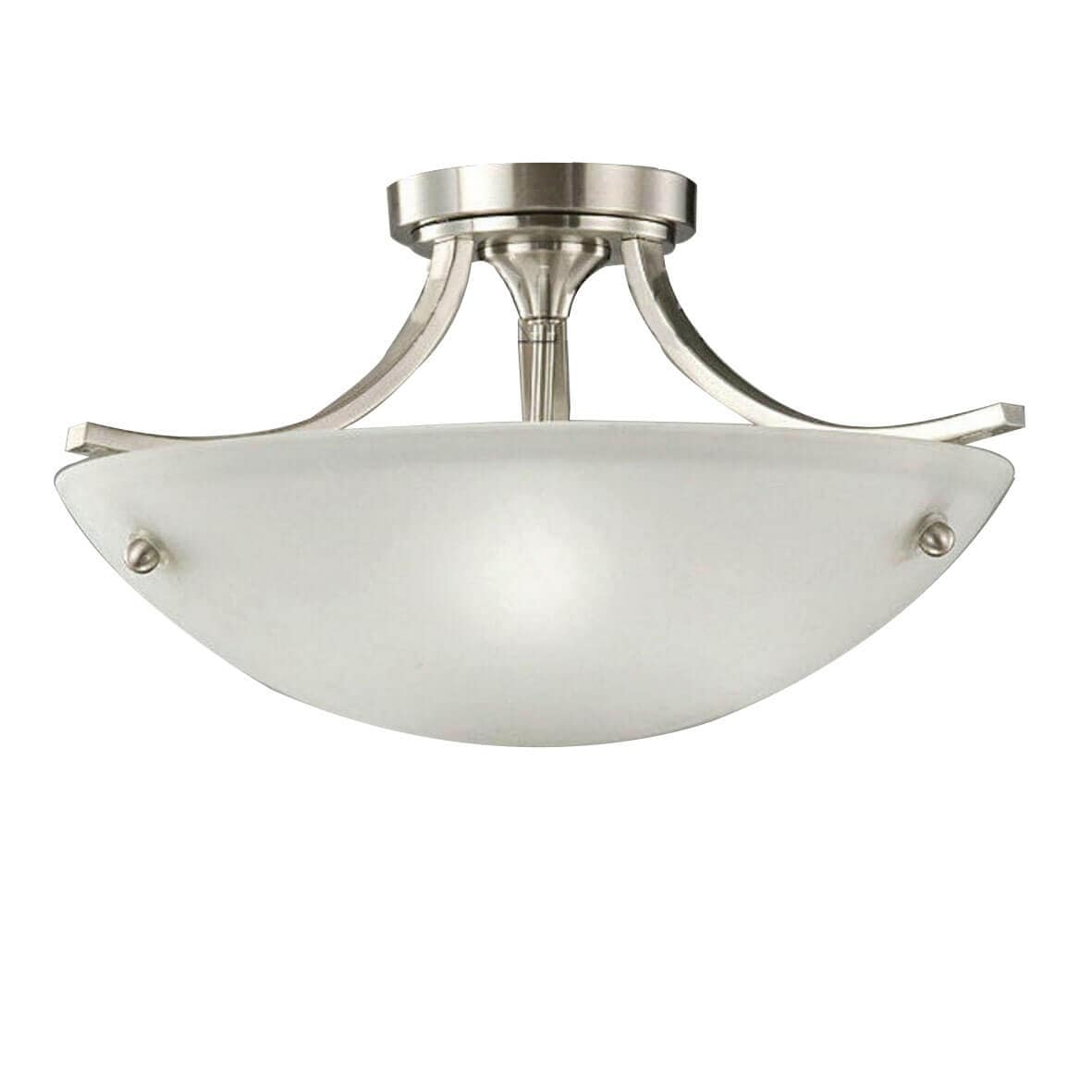 Satin Nickel 3-light Ceiling Lamp