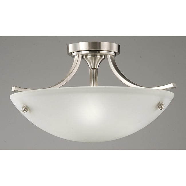 Satin Nickel 3 light Ceiling Lamp