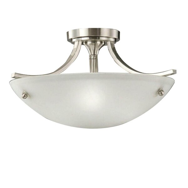 Satin Nickel 3-light Ceiling Lamp