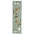 Safavieh Handmade Soho Twigs Light Blue N. Z. Wool Runner (2'6 x 12') - 2'6" x 12' Runner