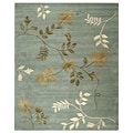 Safavieh Handmade Soho Twigs Light Blue New Zealand Wool Rug - 7'6 x 9'6