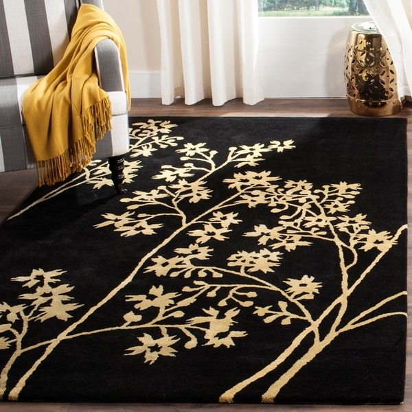 Safavieh Handmade Soho Autumn Black New Zealand Wool Rug - 9'6 x 13'6