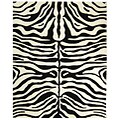 Safavieh Handmade Soho Zebra Print Beige/Charcoal N. Z. Wool Rug - 8'3 x 11'