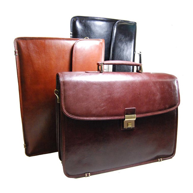 Torino Flap over Triple gusset Briefcase