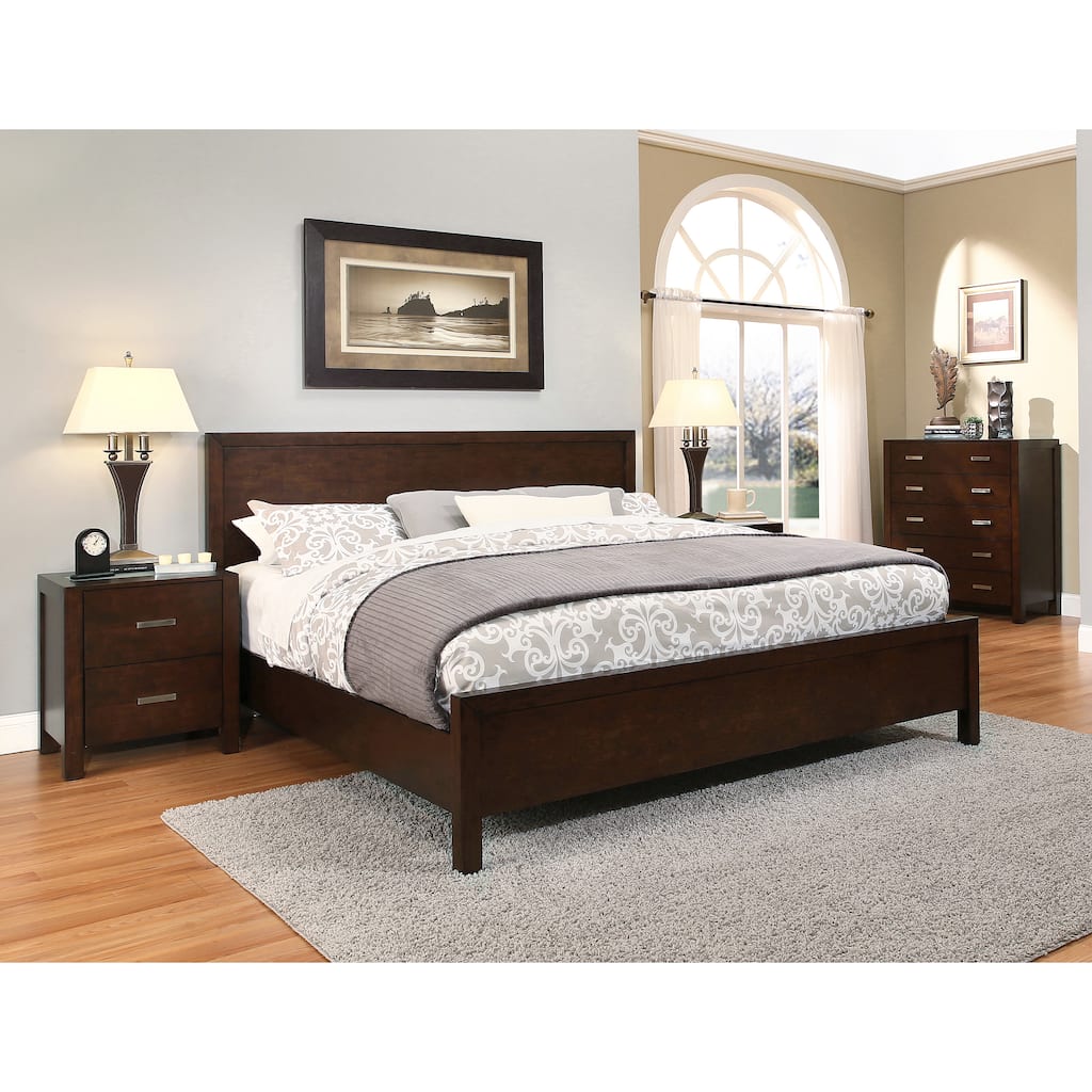Abbyson Hamptons 4-piece King-size Platform Bedroom Set