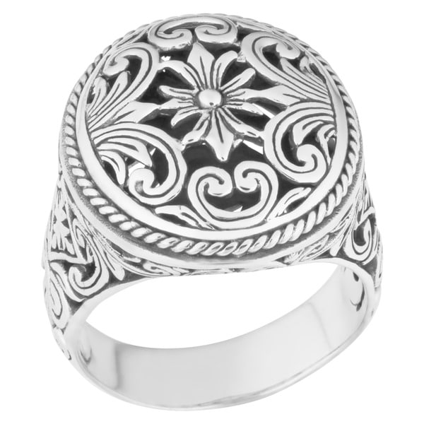 Shop Handmade Sterling Silver Bold Statement Cawi Ring (Indonesia ...