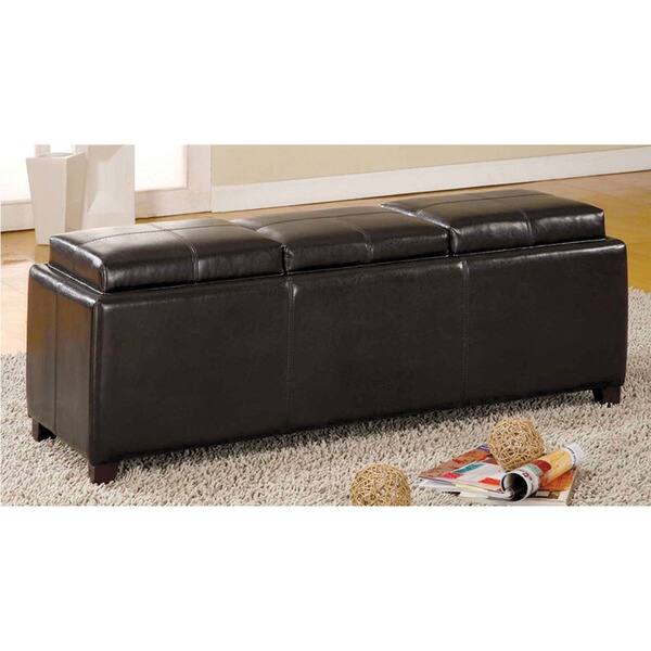 Shop Furniture Of America Salford Contemporary Storage Bench With