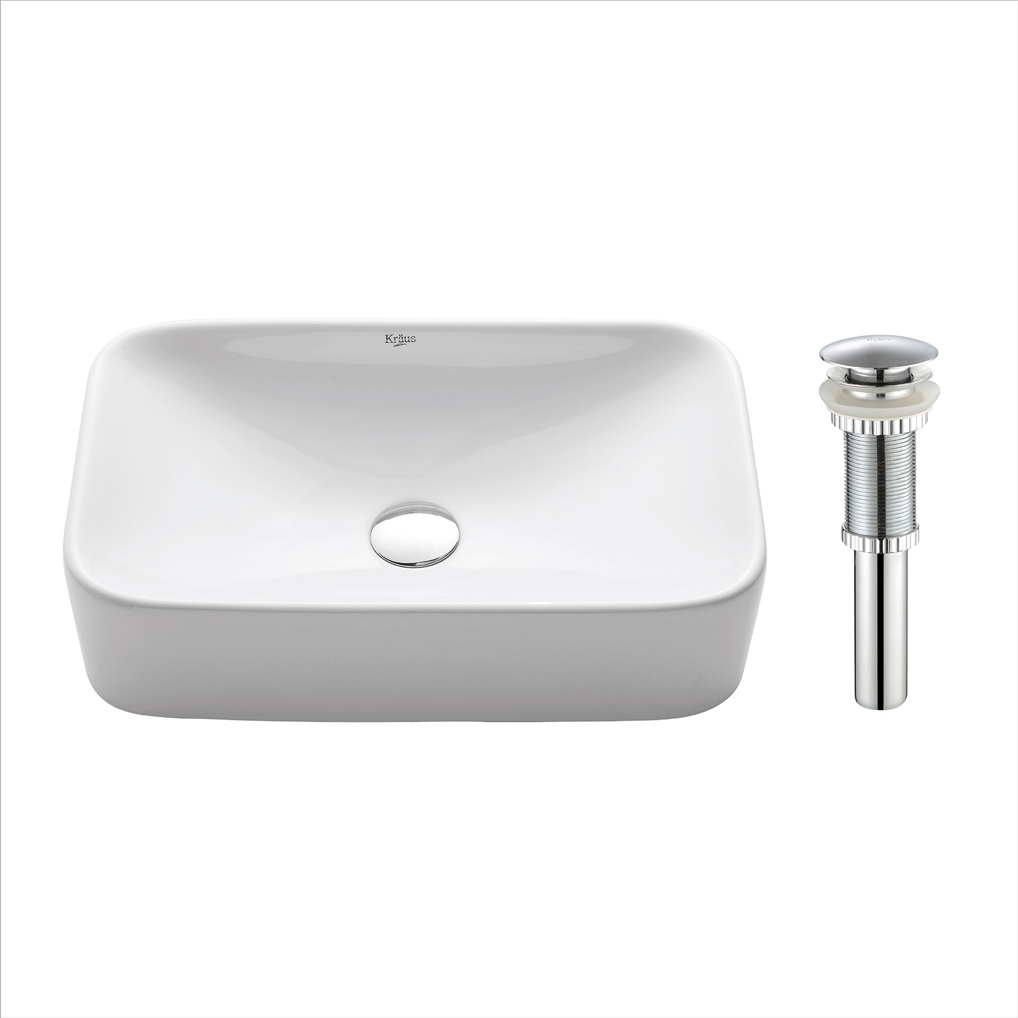 Kraus Rectangular Ceramic Lavatory Vessel Sink