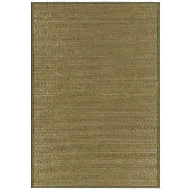 Wood tone Bamboo Rug (6 X 9)