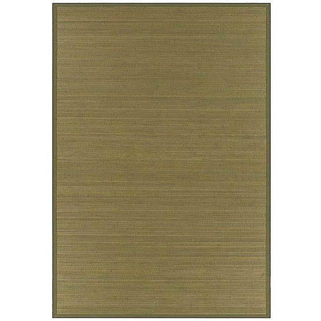 Wood-tone Rayon from Bamboo Rug (6' x 9') - 6' x 9'