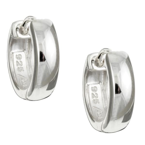 Sterling Essentials Silver Hinged Hoop Earrings Free Sterling Essentials Silver Hinged Hoop Earrings