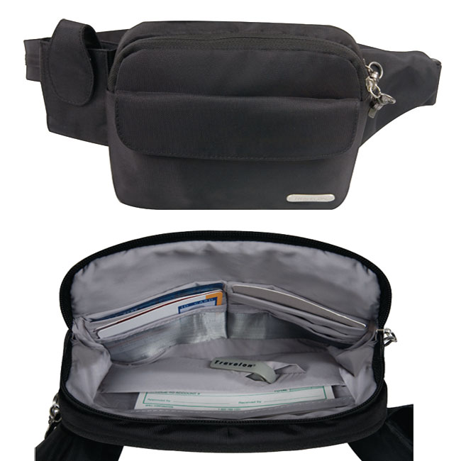 Travelon Black Anti-theft Waist Pack - Overstock Shopping - Big ...