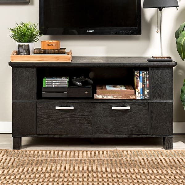 DISCO 44" TV Stand Console - Black - 44 x 16 x 23h