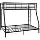Shop Black Metal Bunk Bed - Twin Over Full - On Sale - Free Shipping ...