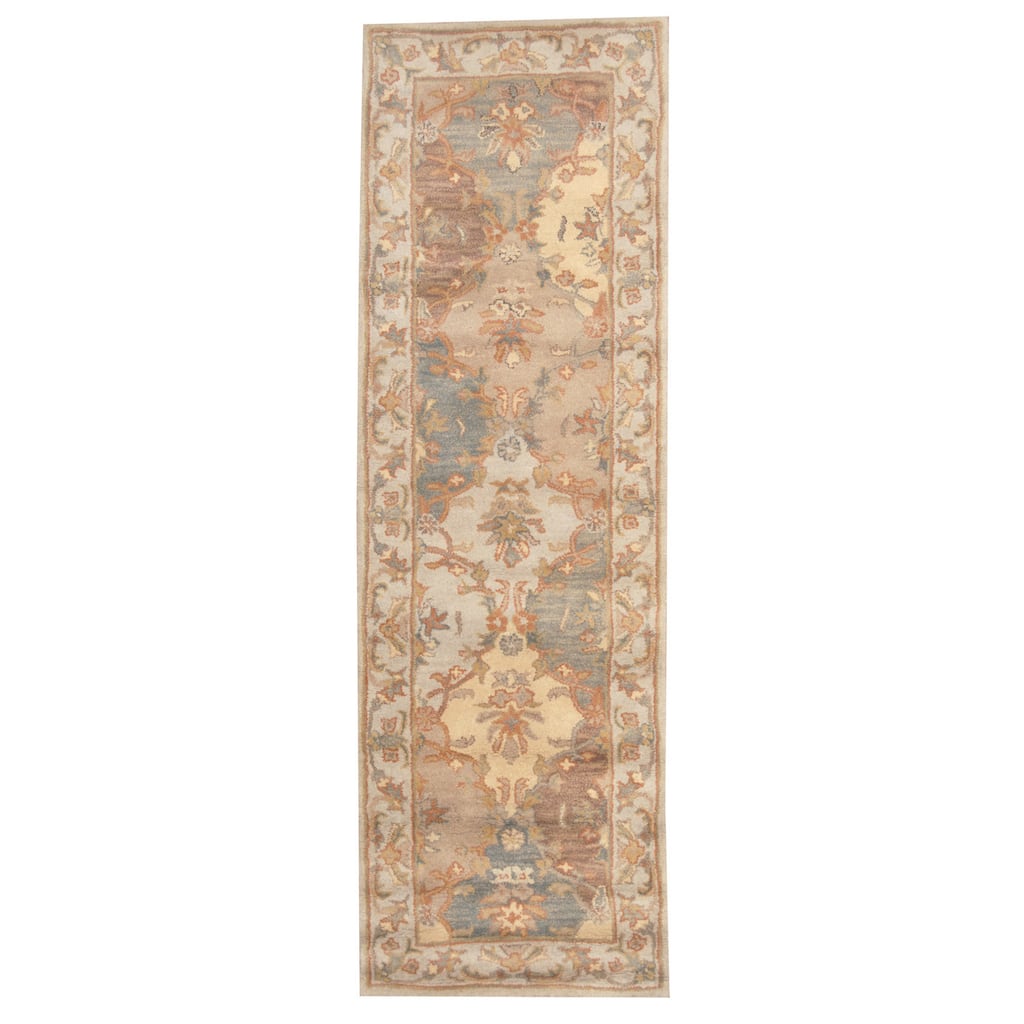 HERAT ORIENTAL Indo Hand-tufted Tabriz Wool Runner (2'6 x 8') - 2'6 x 8'