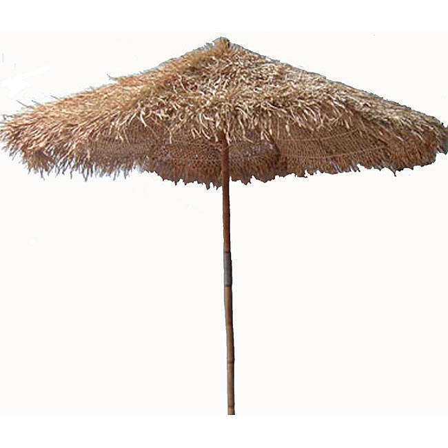 Shop Black Friday Deals On Handcrafted Thatched 5 Foot Umbrella Vietnam Overstock 3995081