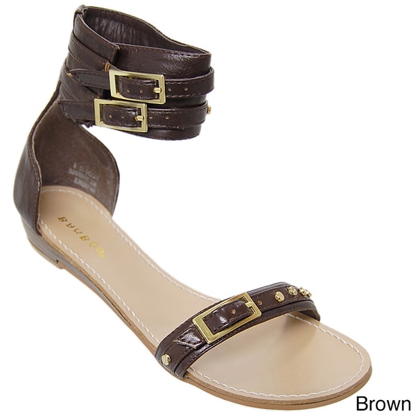 mochi dark brown thong sandals